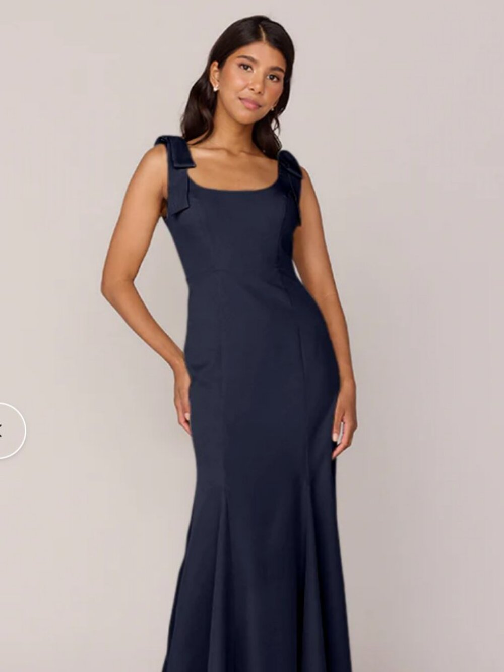 Revelry Nicole Crepe Dress Navy